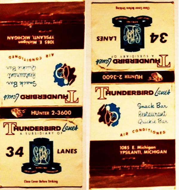 Thunderbird Lanes - Matchbook (newer photo)